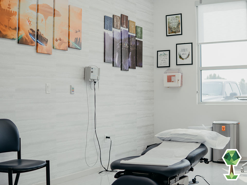 The office space at Ada West Dermatology