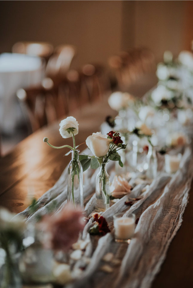 Indoor Wedding Decorations by Sprout Design