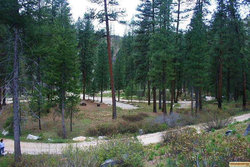 Black Rock Campground in the Boise National Forest