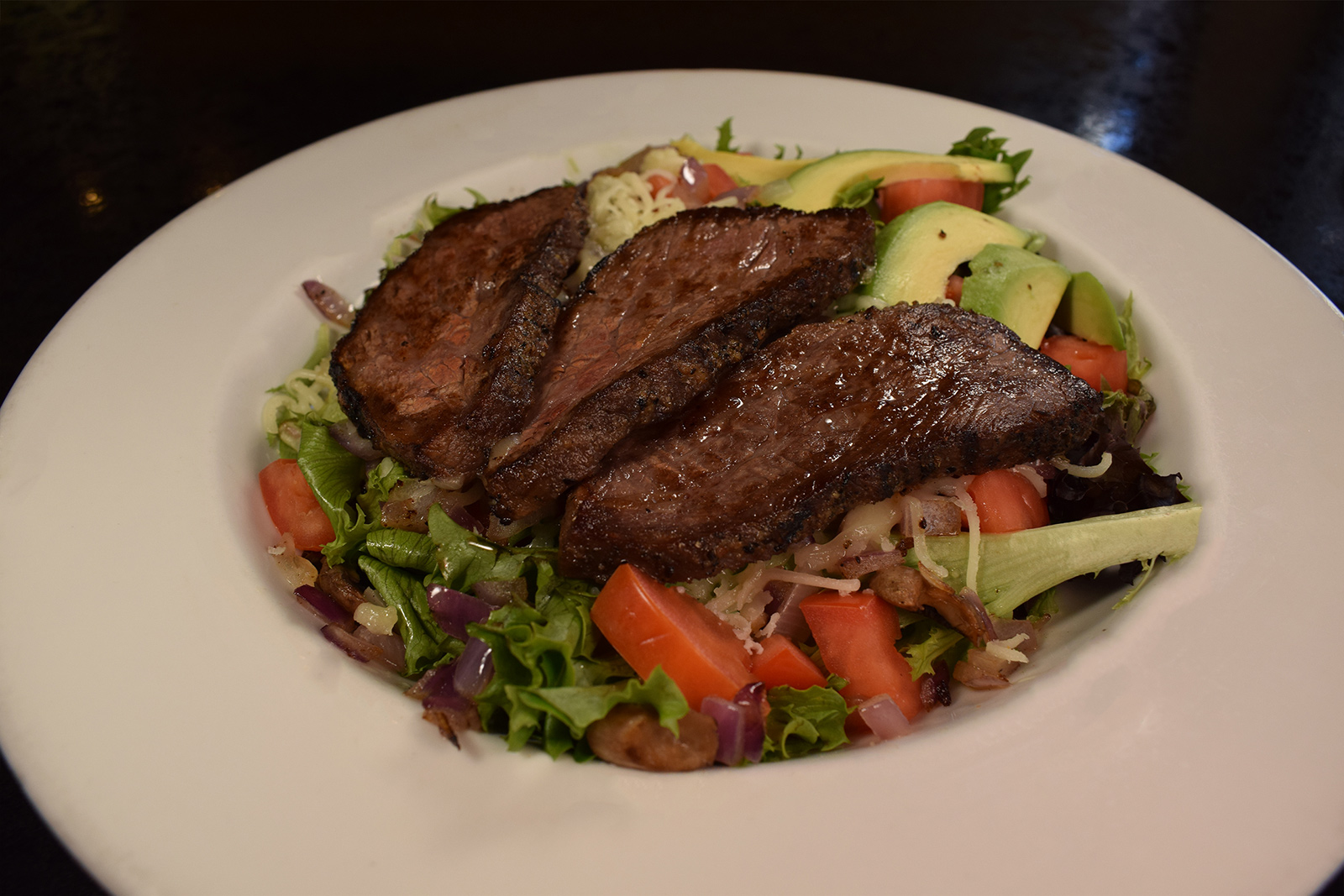 Steak Dinner with a Salad
