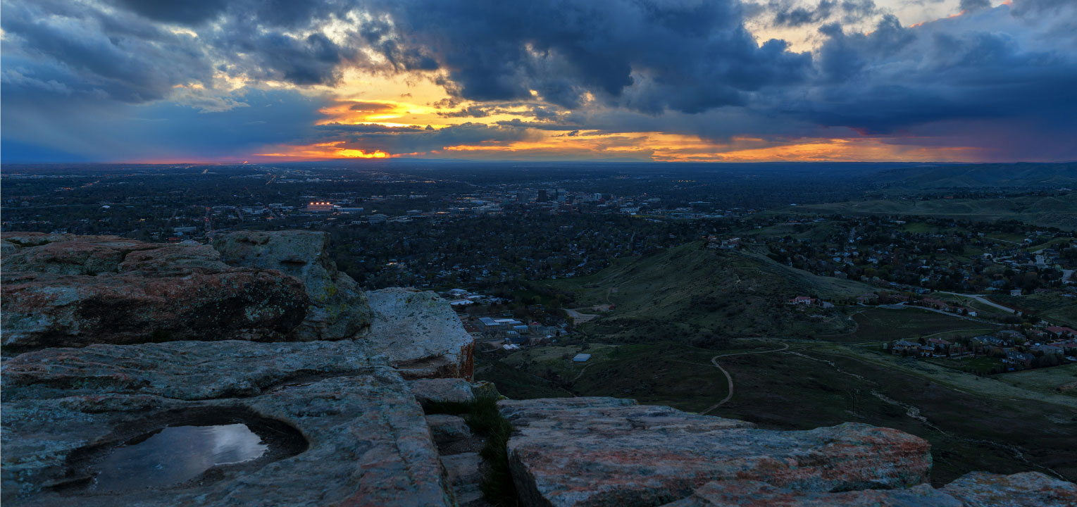 Table Rock sunset view, Boise Idaho