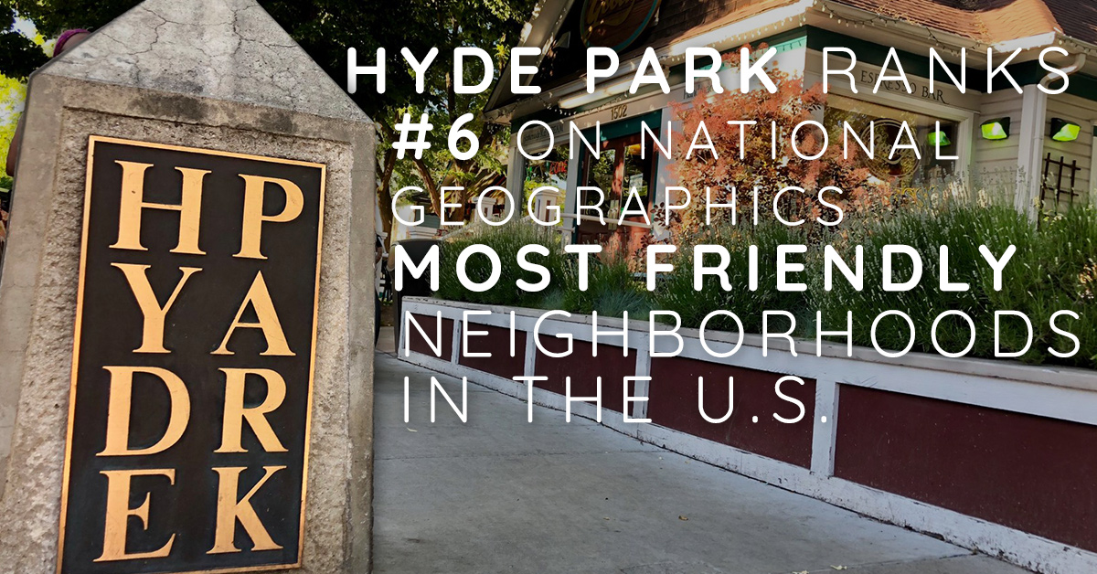 Hyde Park Ranks #6 on National Geographics Most Friendly Neighborhoods in the U.S.