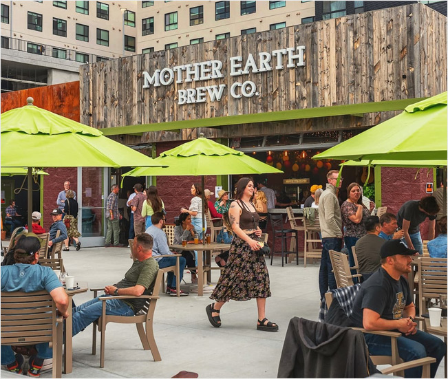 The front of Mother Earth Brew Co. in Downtown Boise